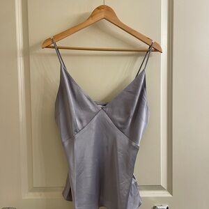 Reformation Mickey Satin Top